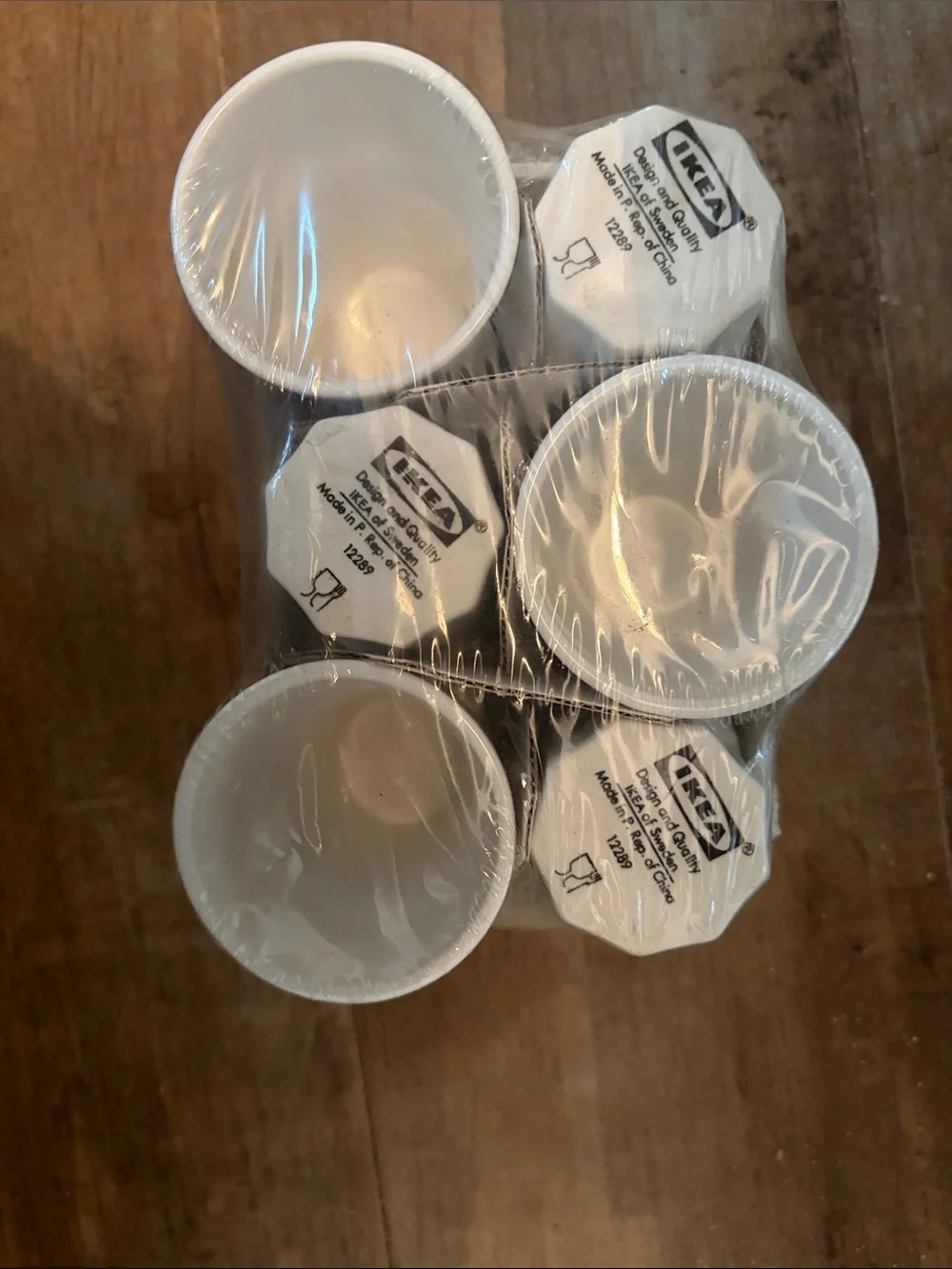 POKAL White Mini 3oz Ceramic Cups Tumblers Espresso Shots  Juice - Set of 6 New